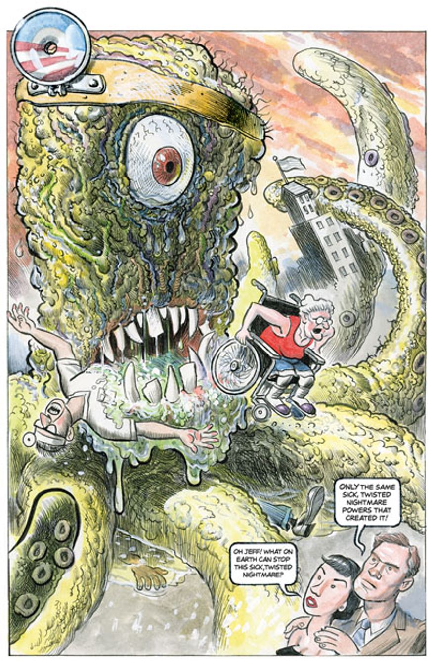 The Health Monster by Alexander Hunter for The Washington Times