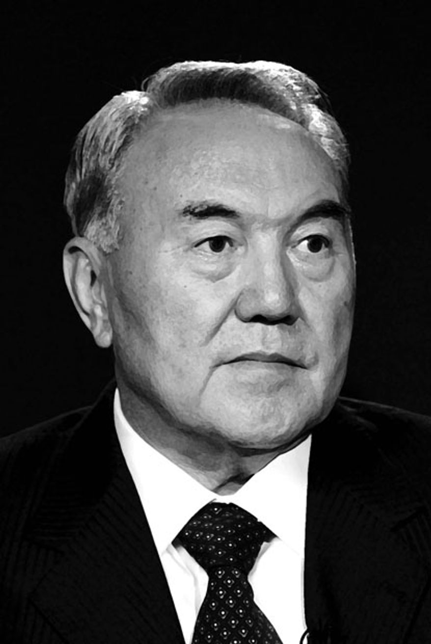Kazakh President Nursultan Nazarbayev.