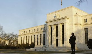 The Federal Reserve headquarters in Washington (AP Photo/Alex Brandon)