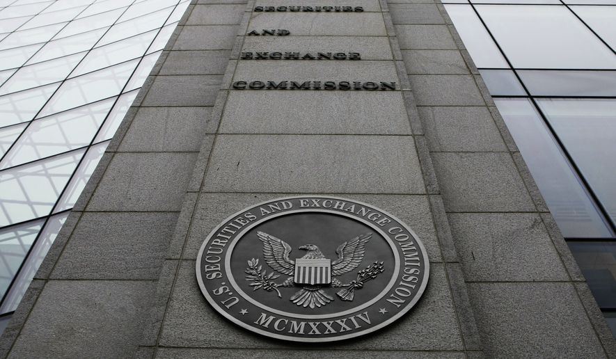 The Securities and Exchange Commission (SEC) headquarters in Washington. (AP Photo/File)