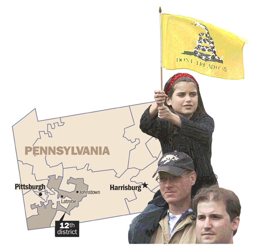 Illustration: Pennsylvania 12 by Greg Groesch for The Washington Times.