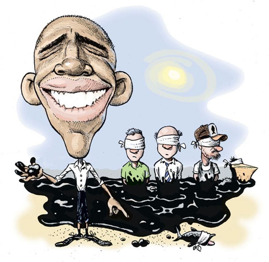 Illustration: Carter oil by Alexander Hunter for The Washington Times