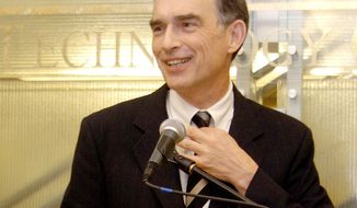 Rep. Peter J. Visclosky, Indiana Democrat, speaks in Merrillville, Ind., in January 2005. A federal grand jury has subpoenaed records of Mr. Visclosky in a criminal probe involving a top lobbying firm that specialized in funneling federal contracts to defense firms. (Associated Press)