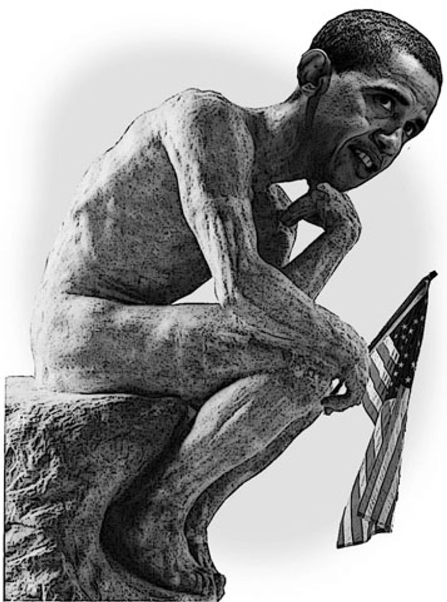 Illustration: Obama the thinker