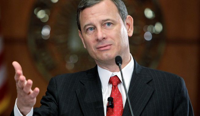 ** FILE ** Chief Justice of the United States John G. Roberts Jr. (AP Photo)