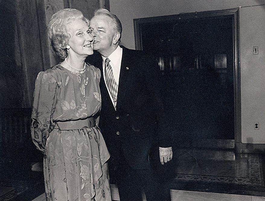 Senator Robert and Erma Byrd on May 28, 1987. ( Shayna Brennan / The Washington Times )