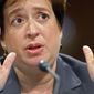 Supreme Court nominee Elena Kagan testifies Tuesday on Capitol Hill before the Senate Judiciary Committee hearing on her nomination. (Associated Press)