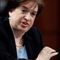 U.S. Supreme Court nominee Elena Kagan testifies on Capitol Hill for a third day on Wednesday before the Senate Judiciary Committee. &quot;... Consensus is, in general, a very good thing for the judicial process and for the country,&quot; she said regarding high court decisions. (Associated Press)