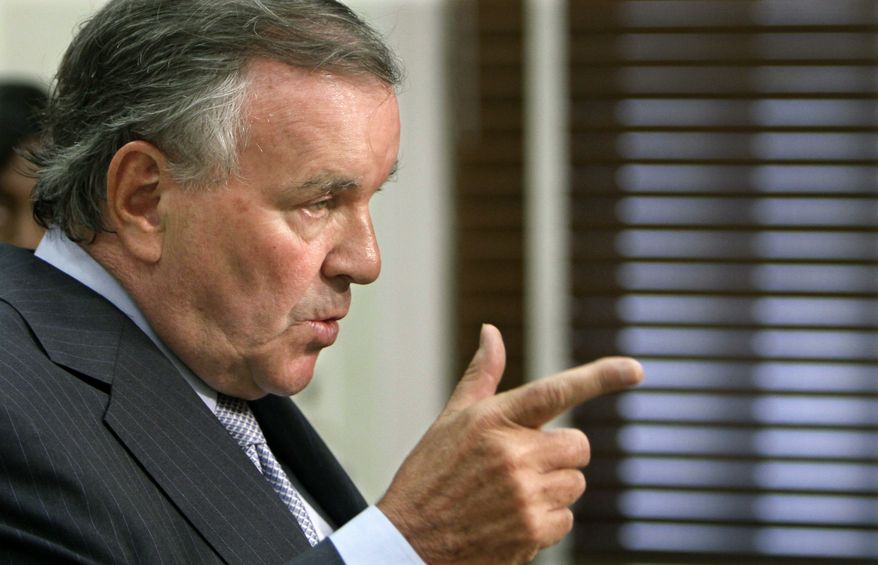 ** File ** Chicago Mayor Richard M. Daley speaks during a press conference, Monday, June 28, 2010, in Chicago. He said he's disappointed by a Supreme Court ruling that Americans have a right to own a gun for self-defense anywhere. (Associated Press)