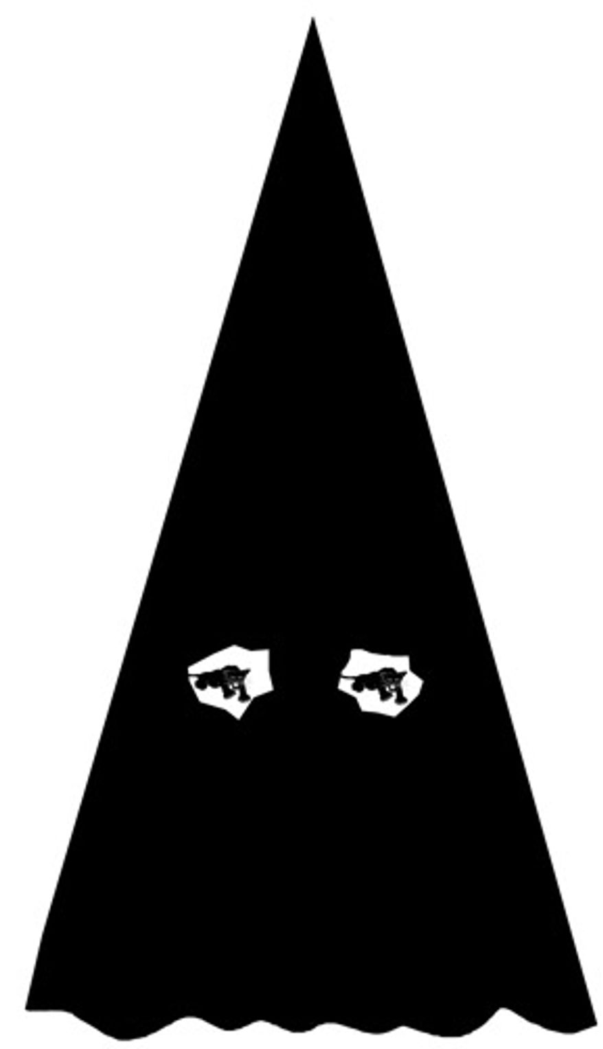 Illustration: Black Panther Klan by Alexander Hunter for The Washington Times