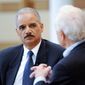 Attorney General Eric H. Holder Jr. says he doesn&#39;t know whether a terrorist can face the death penalty if he or she were to plead guilty to a military commission. (CBS via Associated Press)
