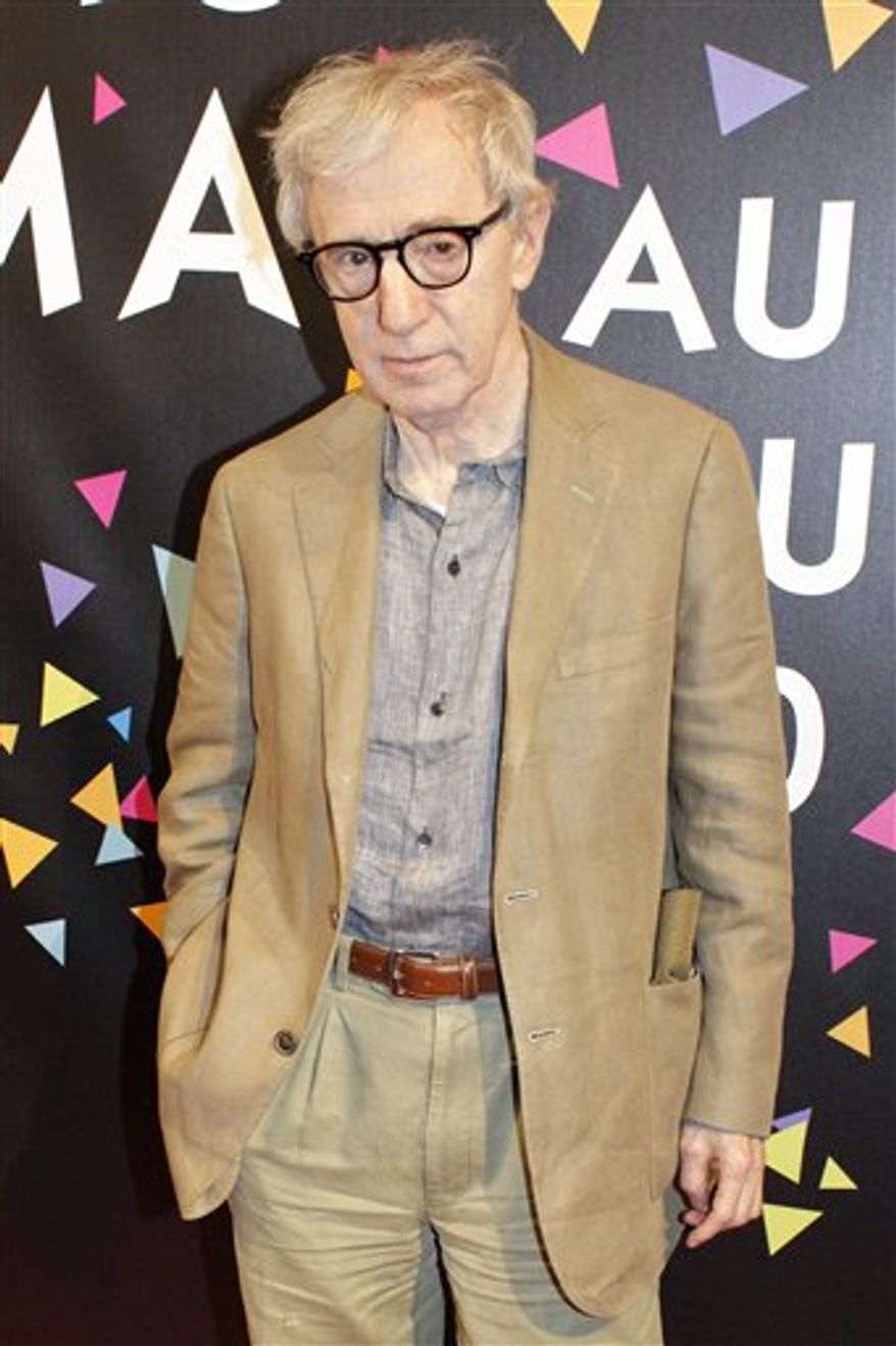 FILE - In this July 1, 2010 file photo, U.S. filmmaker Woody Allen poses during the photocall of the film festival of Paris, in Paris. (AP Photo/Thibault Camus, file)