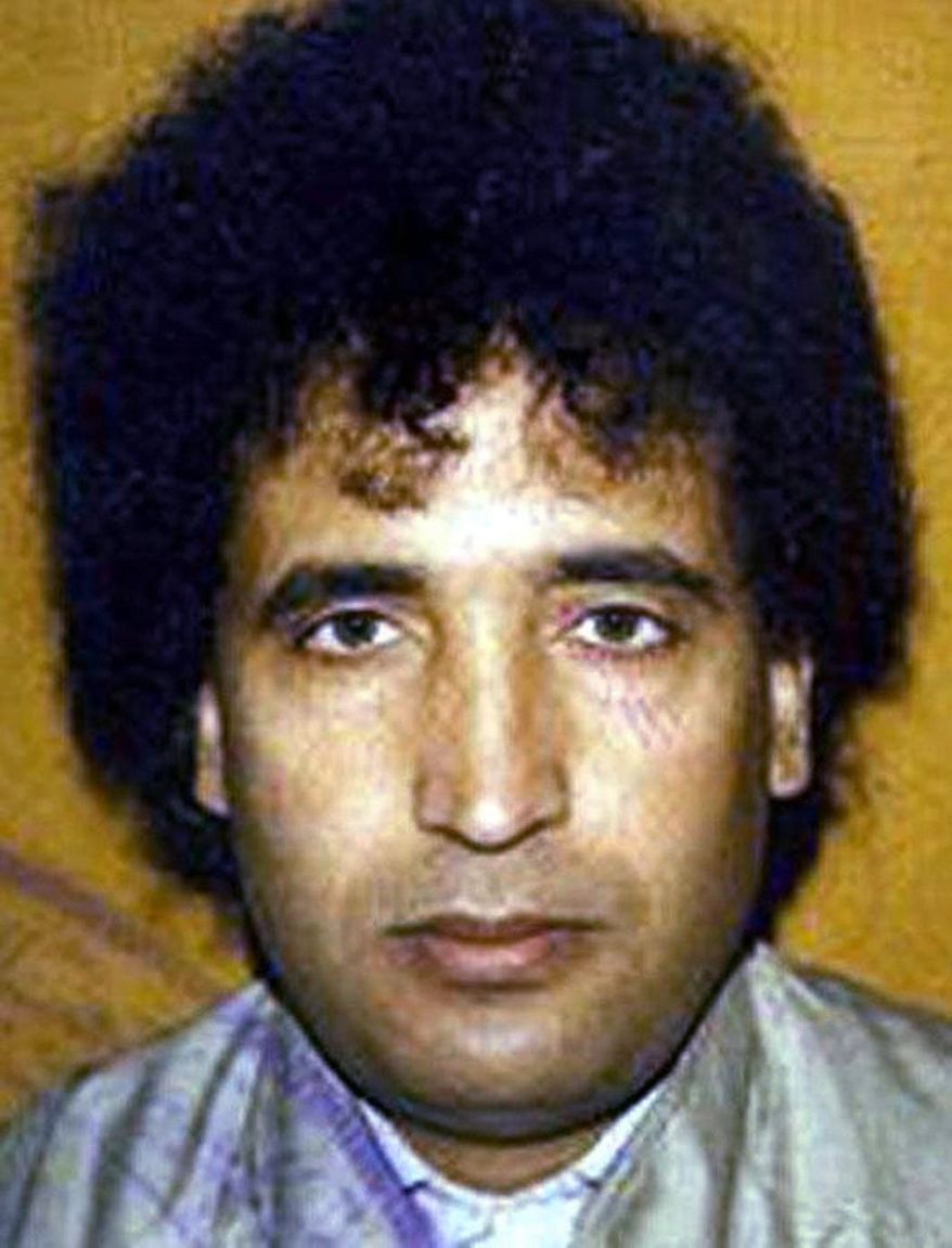 This is an undated file photo, issued by the Crown Office, of Abdel Baset al-Megrahi, the Libyan man found guilty of the Lockerbie bombing. (Associated Press/Crown Office, File)