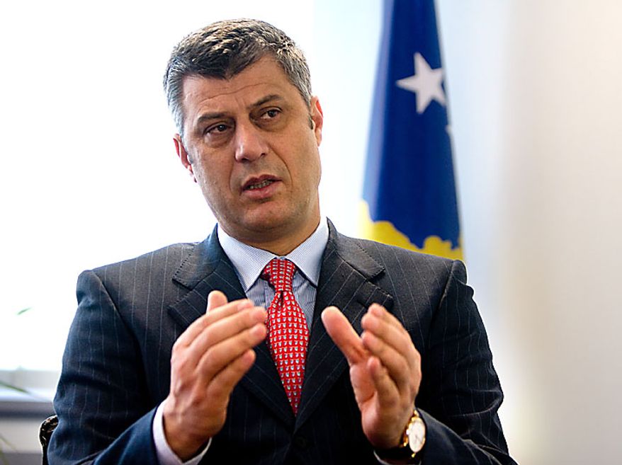 **FILE** Kosovo Prime Minister Hashim Thaci (Associated Press)