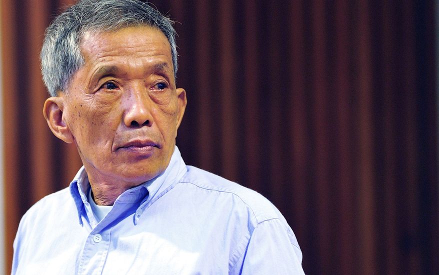 Kaing Guek Eav, aka Duch, is the first senior Khmer Rouge leader ever to be convicted. He ran a top-secret detention center for the state's worst "enemies." (Extraordinary Chambers in the courts of Cambodia via Associated Press)