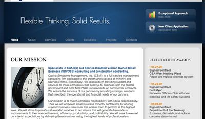 Screen capture of Capitol Structures Management Inc. (Courtesy of capitolstructures.com)