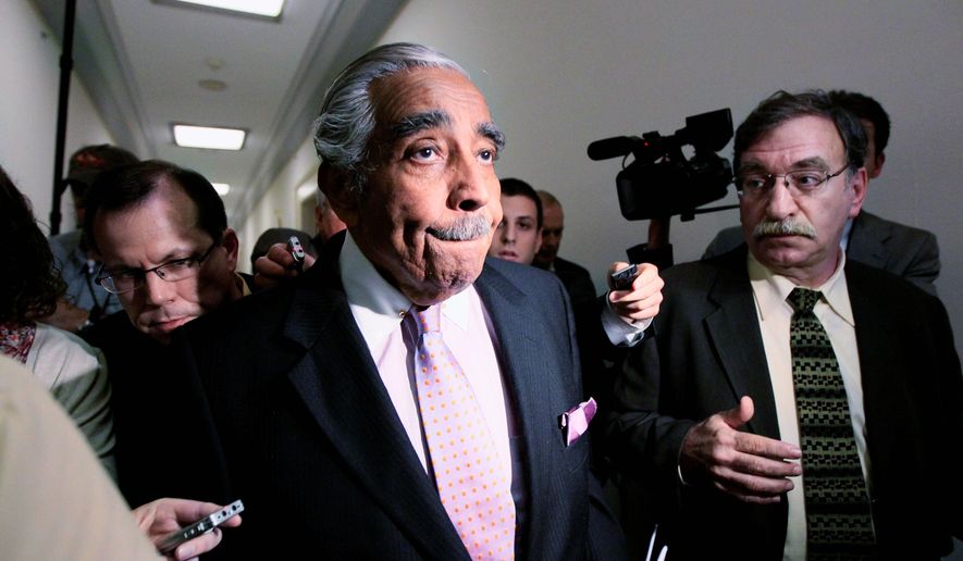 Associated Press
&#x27;PUBLIC TRUST&#x27;? Rep. Charles B. Rangel was not present Thursday when the House ethics committee issued a 40-page &quot;Statement of Alleged Violation&quot; that broke down allegations against him into four categories.