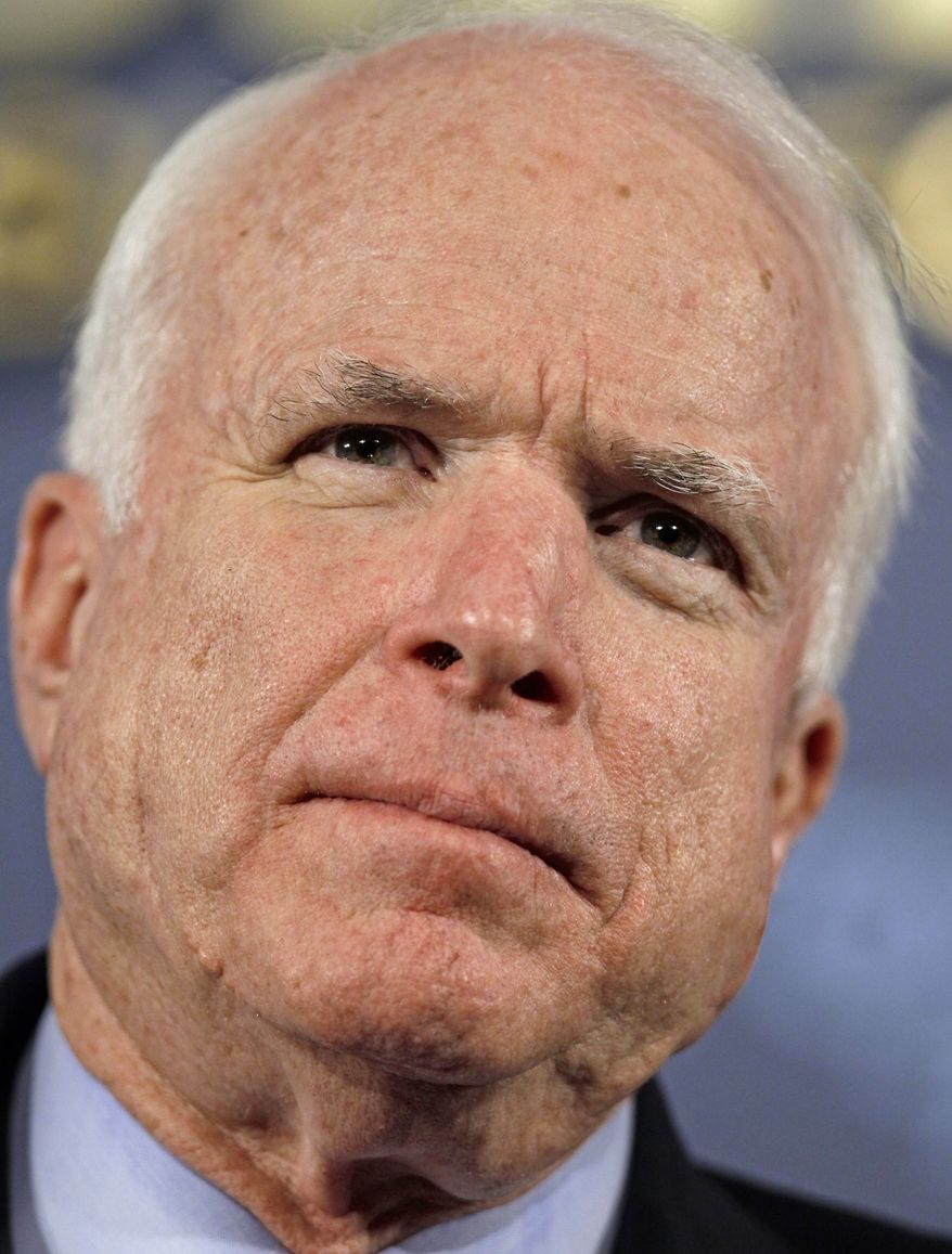 **FILE** Sen. John McCain, Arizona Republican (Associated Press)