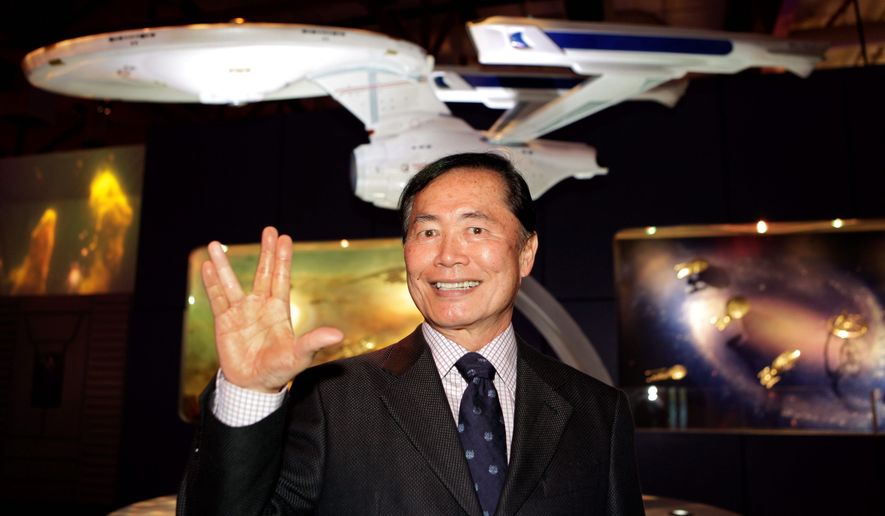 George Takei says he has accepted his permanent tag as &quot;Trek&#39;s&quot; Sulu. (Associated Press) ** FILE ** 