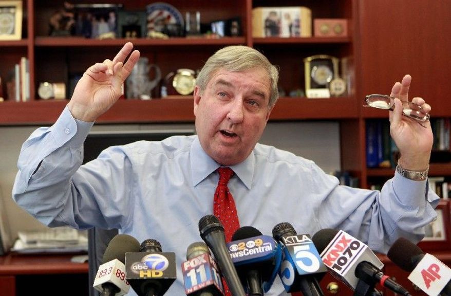 ASSOCIATED PRESS
'POSSIBILITY': "We haven't seen direct evidence of drug cartels controlling city halls," Los Angeles County District Attorney Steve Cooley says.