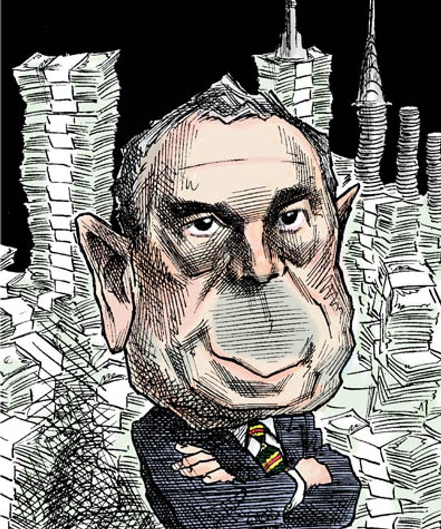 Illustration: Mayor Bloomberg by Taylor Jones