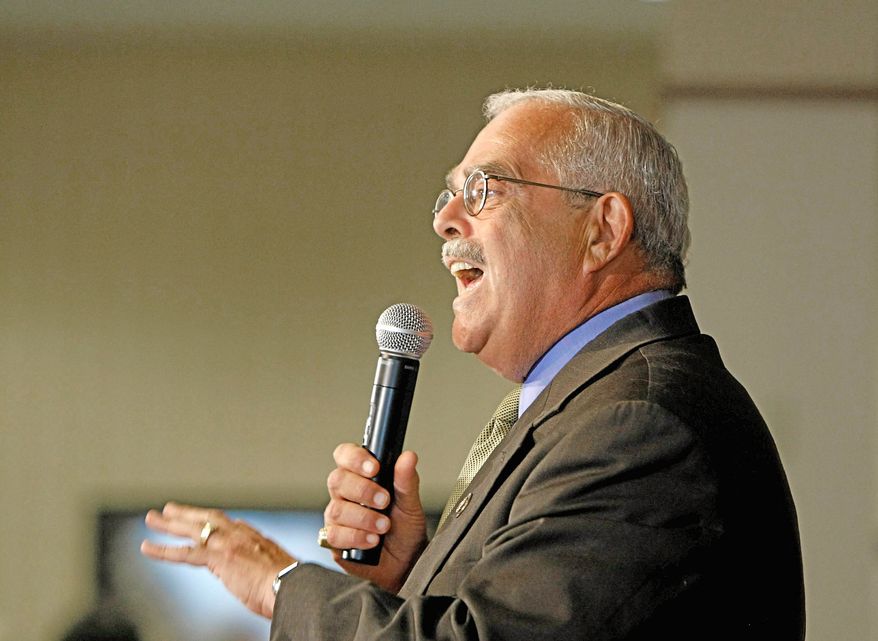 ** FILE ** Rep. Gerald E. Connolly, Virginia Democrat, conducts a town-hall event in Springfield, Va., in September 2010. (AP Photo, File)