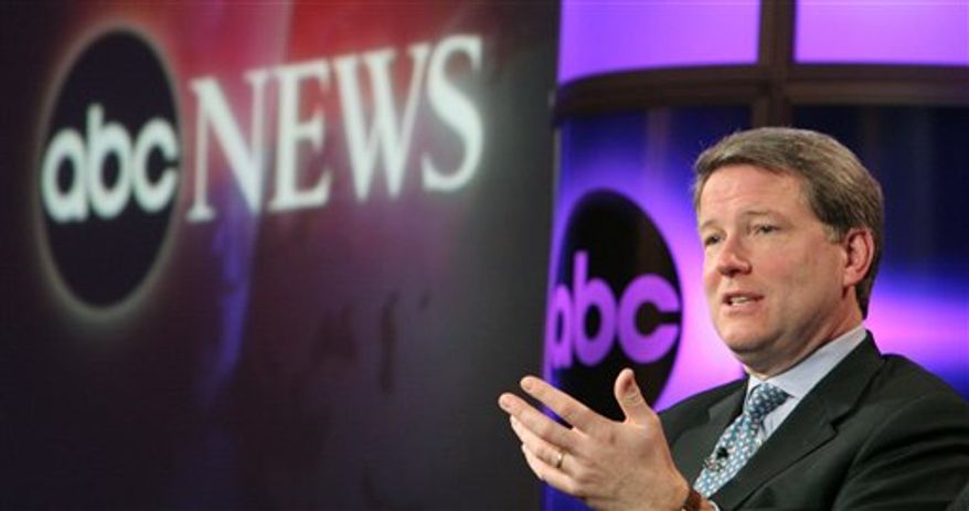 FILE - In this Jan. 21, 2006 file photo, David Westin, President of ABC News talks about the network's redesigned evening news broadcast at the ABC 2006 Winter Press Tour, in Pasadena, Calif. Westin said in a memo to his staff on Monday, Sept. 6, 2010 that he is stepping down at the end of the year after more than 13 years on the job. (AP Photo/Rene Macura, File)