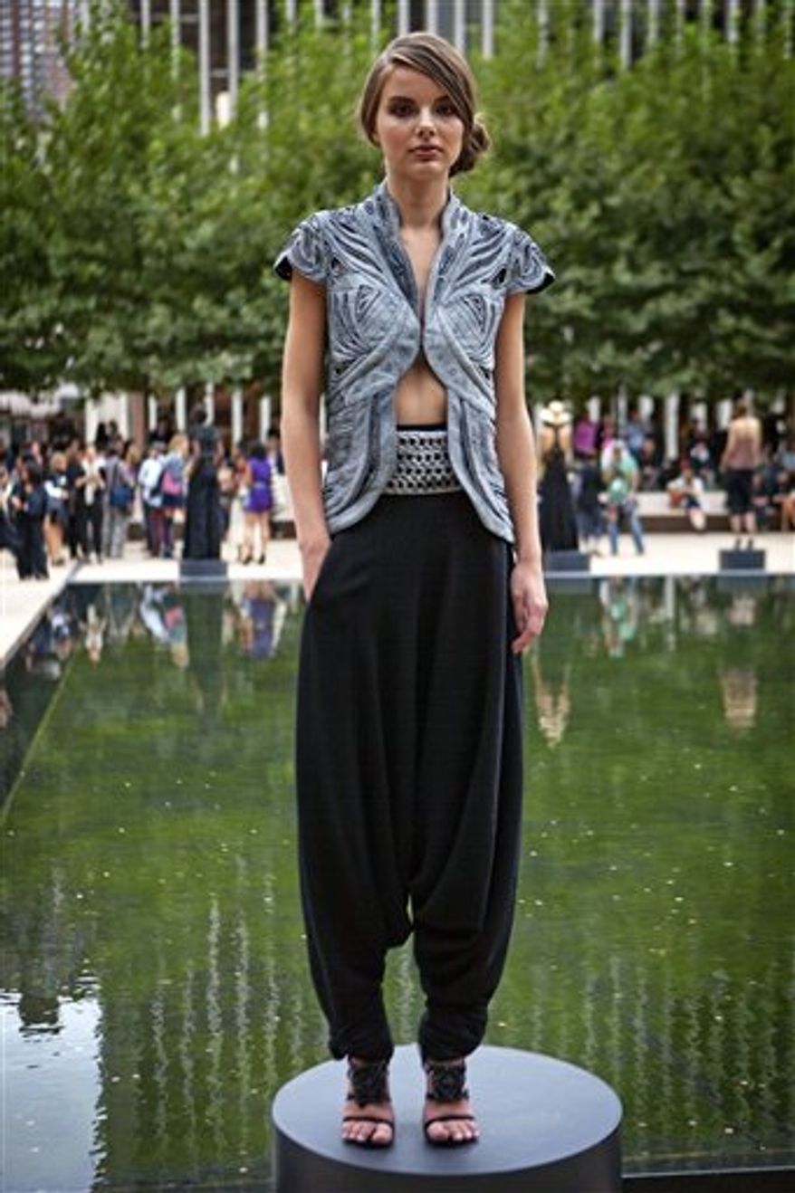 The Catherine Malandrino spring 2011 collection is modeled Sunday, Sept. 12, 2010, during Fashion Week in New York. (AP Photo/David Goldman)