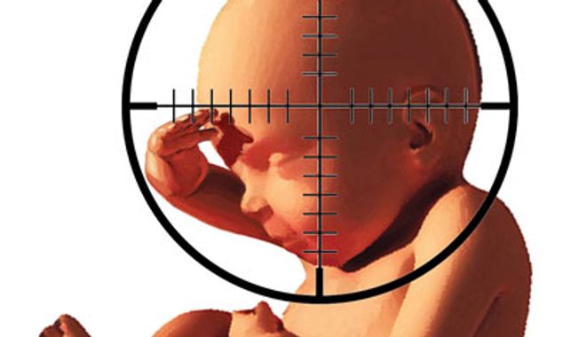Illustration: Abortion by Alexander Hunter for The Washington Times