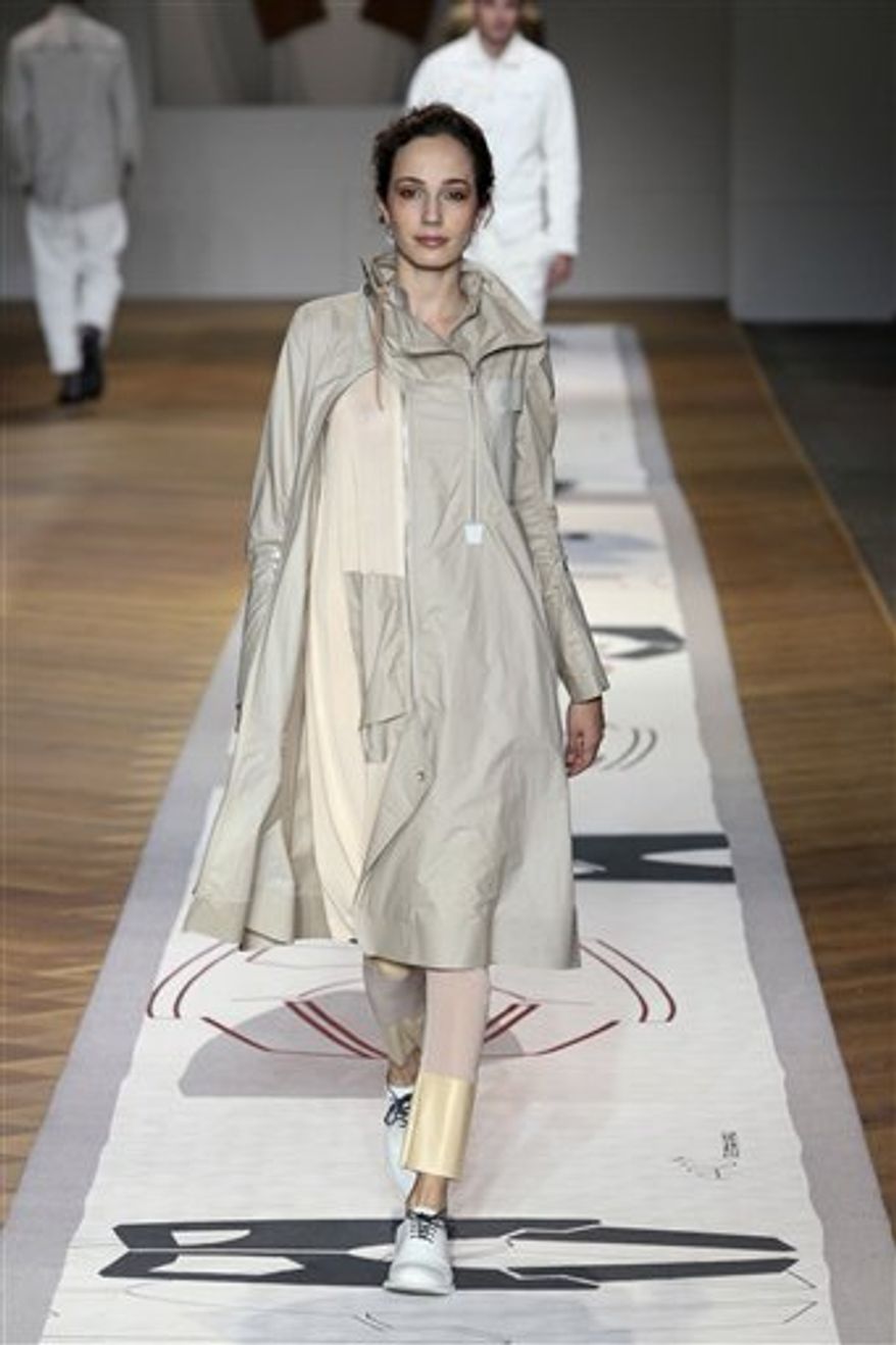 In this Tuesday, Sept. 14, 2010 photo provided by G-Star, the G-Star spring 2011 collection is modeled during Fashion Week in New York. (AP Photo/G-Star, Peter Stigter) NO SALES