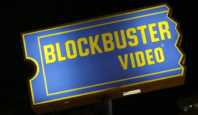 A Blockbuster store sign is seen, Wednesday, Sept. 22, 2010, in Dallas. Troubled video-rental chain Blockbuster Inc. could file for bankruptcy protection, according to a Wall Street Journal article. (AP Photo/LM Otero)