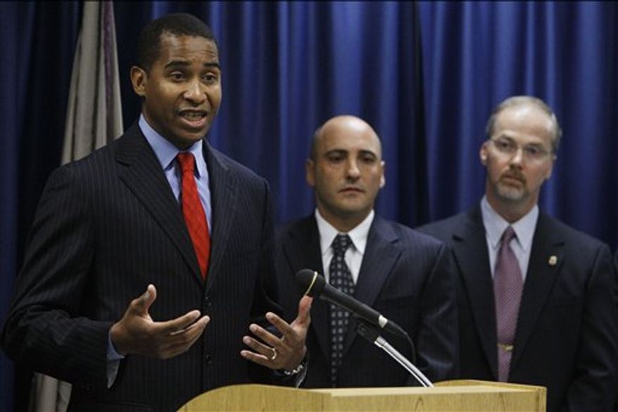 U.S. Attorney Zane David Memeger smiles after speaking during a news conference about Novartis Pharmaceuticals Corp., Thursday, Sept. 30, 2010, in Philadelphia. The U.S. Justice Department says the pharmaceutical maker has agreed to pay $422.5 million stemming from illegal marketing of the anti-epileptic drug Trileptal and five other drugs. (AP Photo/Matt Slocum)