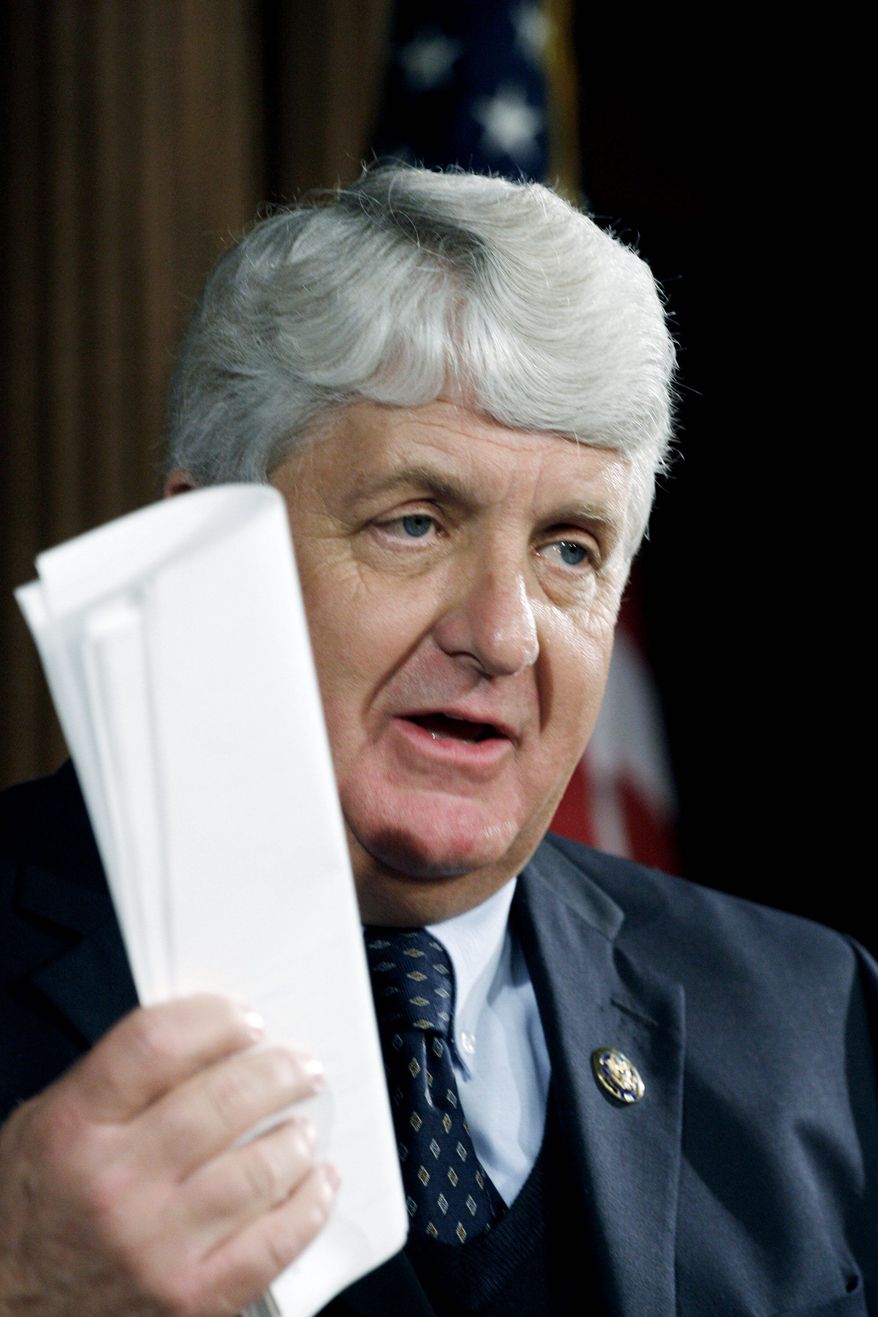 Associated Press
Rep. Rob Bishop, Utah Republican, seen here in March 2009, posted the draft report on his website Friday.