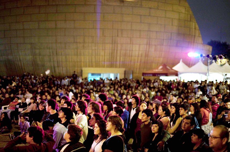 A concert at the Tijuanarte Art Festival on Oct. 3 was part of a larger effort by the "stigmatized" Mexican border city "to show its true side." (Associated Press)