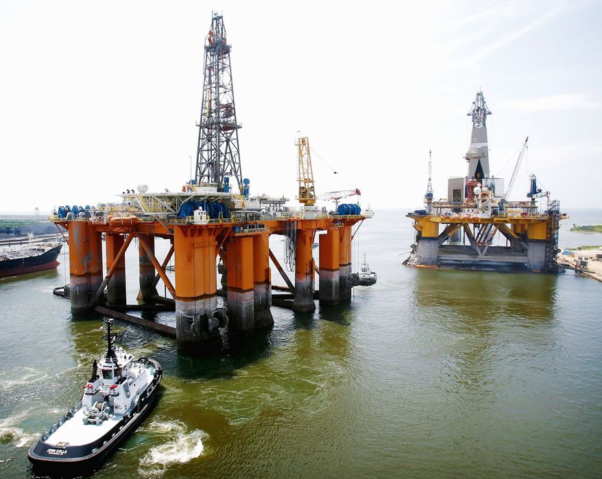 ASSOCIATED PRESS
BACK TO WORK? The Nobel Frontier Driller, an oil rig in the Gulf of Mexico, may be used again with the moratorium lifted.
