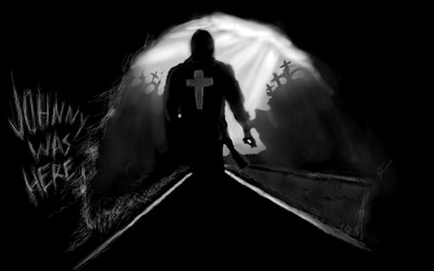 In this image from video released by The Johnny Cash Project, a scene is shown from the Chris Milk video, "The Johnny Cash Project." (AP Photo/The Johnny Cash Project)