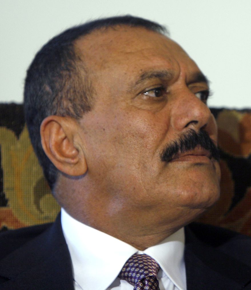 ** FILE ** Yemeni President Ali Abdullah Saleh (AP Photo/Amr Nabil, File)