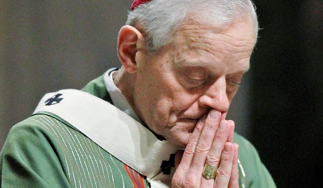 Archbishop Donald Wuerl celebrates Mass at the Cathedral of St. Matthew the Apostle in Washington on Wednesday after he was named to the College of Cardinals by Pope Benedict XVI. (Associated Press)