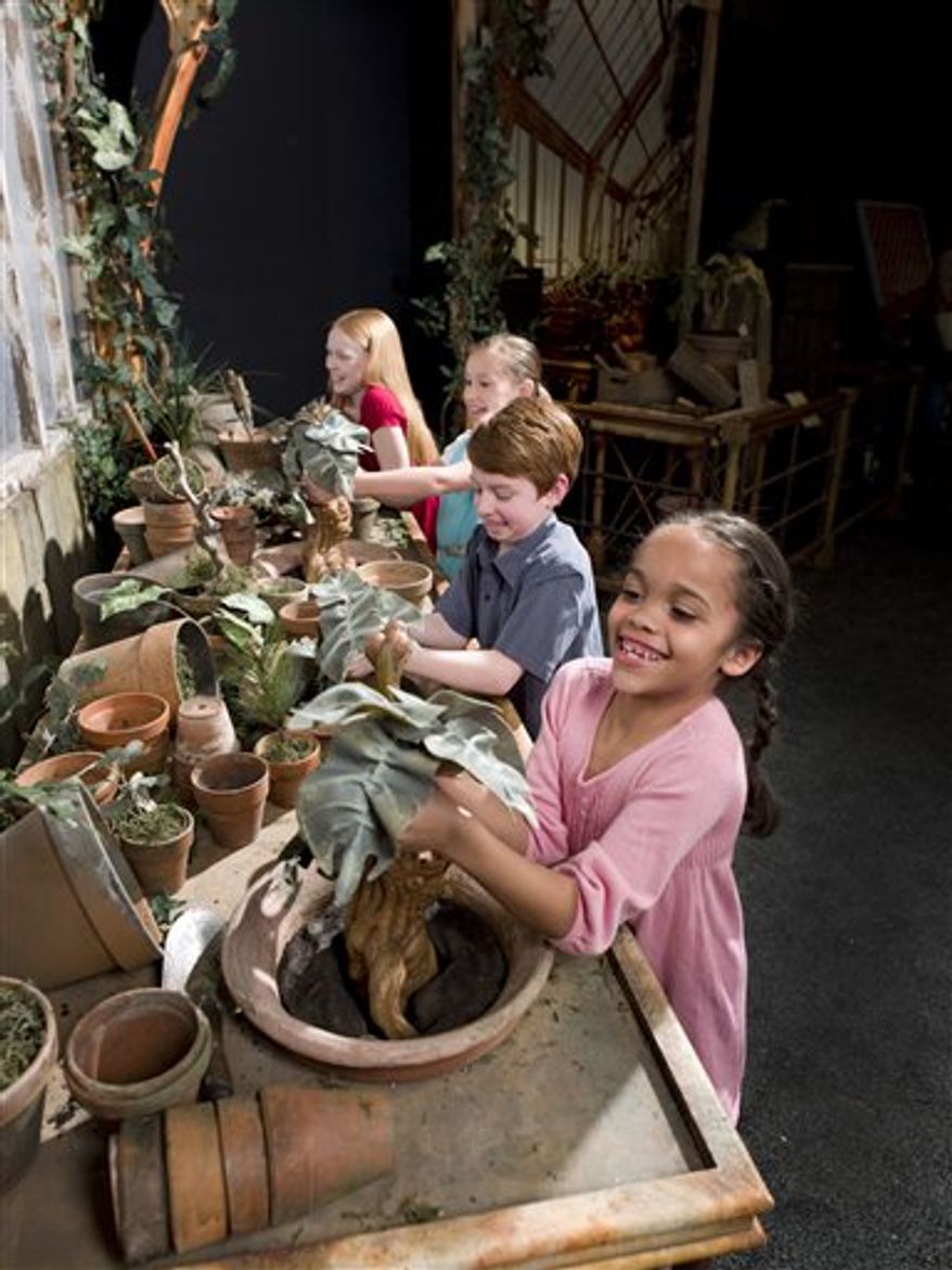 This undated image provided by Warner Bros. Entertainment via the Pacific Science Center shows Kreacher, the Black family house-elf, as seen in Grimmauld Place in "Harry Potter and the in the Order of the Phoenix," part of "Harry Potter: The Exhibition." The exhibition is a showcase filled with the imagery evoked in J.K. Rowling's seven-part series about an orphan named Harry who discovers he is part of a mostly hidden magical world. (AP Photo/Warner Bros. Entertainment via the Pacific Science Center)
