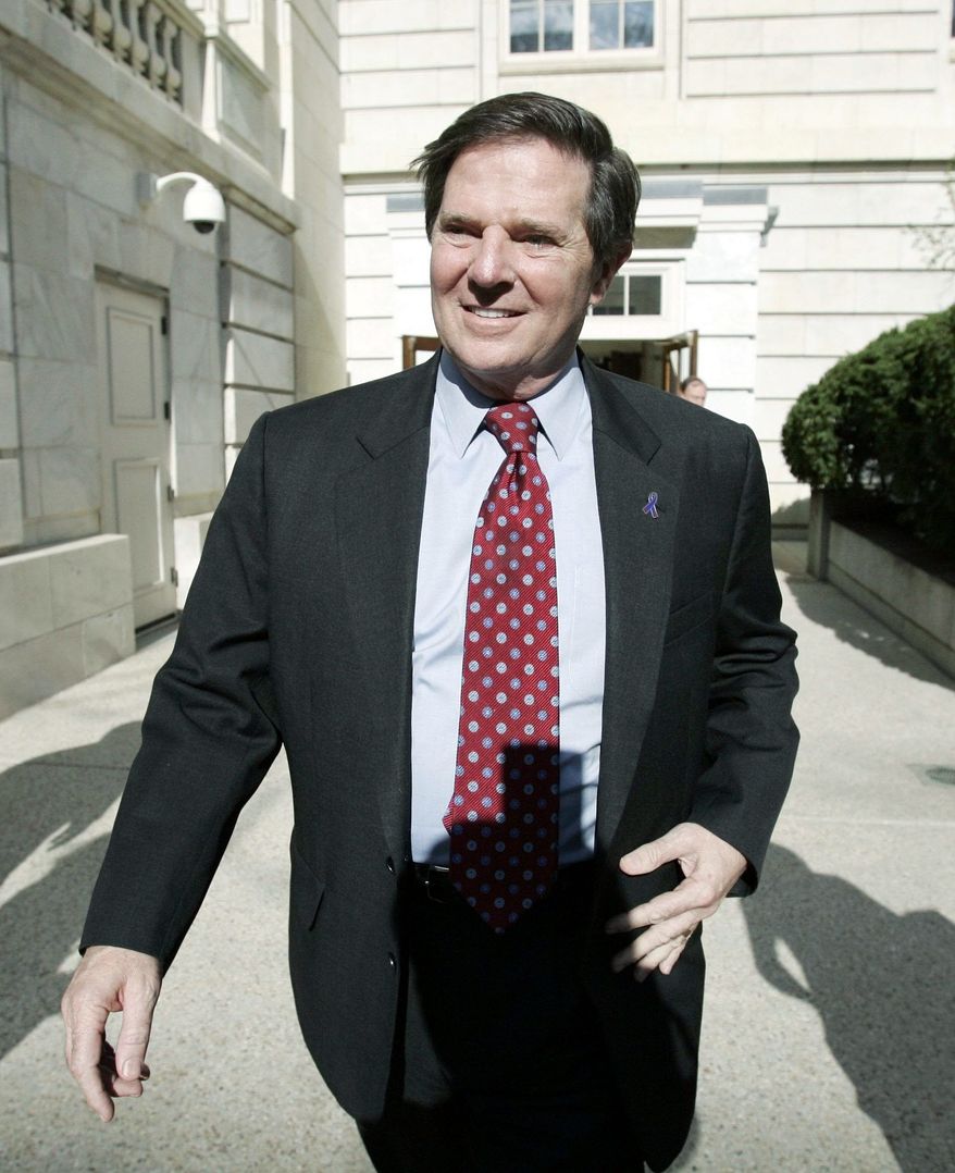 Jury selection for the trial of ex House Majority Leader Tom DeLay, seen here on Capitol Hill in April 2006, starts Tuesday. (Associated Press)