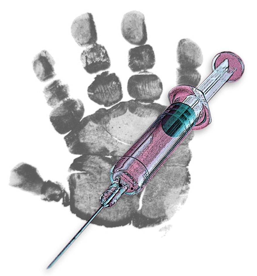 Illustration: Vaccine by Greg Groesch for The Washington Times