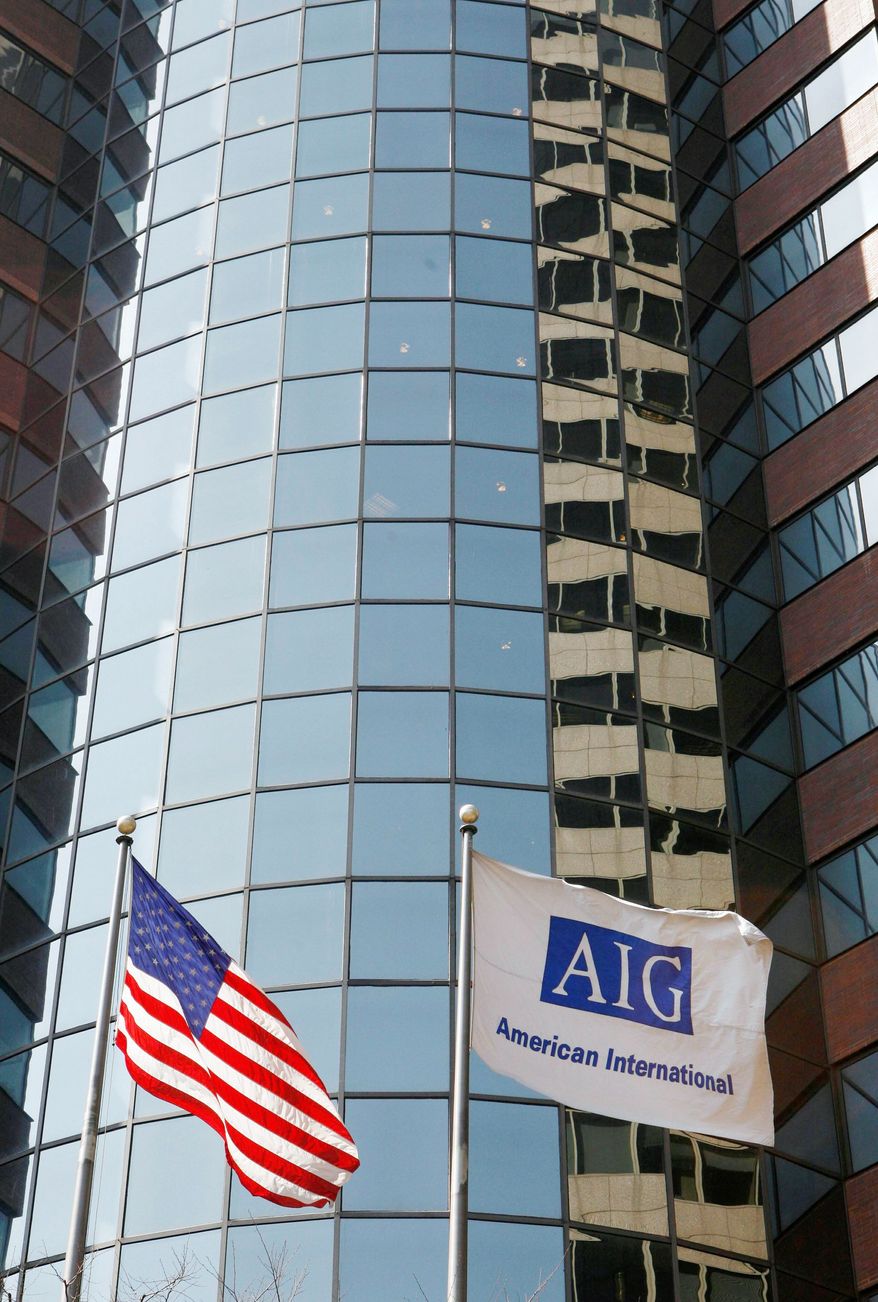 AIG, seen here in New York, has been shedding assets since it first received a bailout package two years ago. (Associated Press)