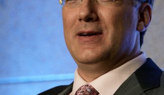 ** FILE ** In this July 22, 2006, file photo, Keith Olbermann, host of the MSNBC show, &quot;Countdown With Keith Olbermann,&quot; talks about his show at the Summer Television Critics Association Press Tour in Pasadena, Calif. (AP Photo/Reed Saxon, file)

