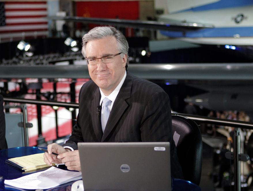 ** FILE ** In this May 3, 2007, file photo, Keith Olbermann of MSNBC poses at the Ronald Reagan Library in Simi Valley, Calif., (AP Photo/Mark J. Terrill, file)