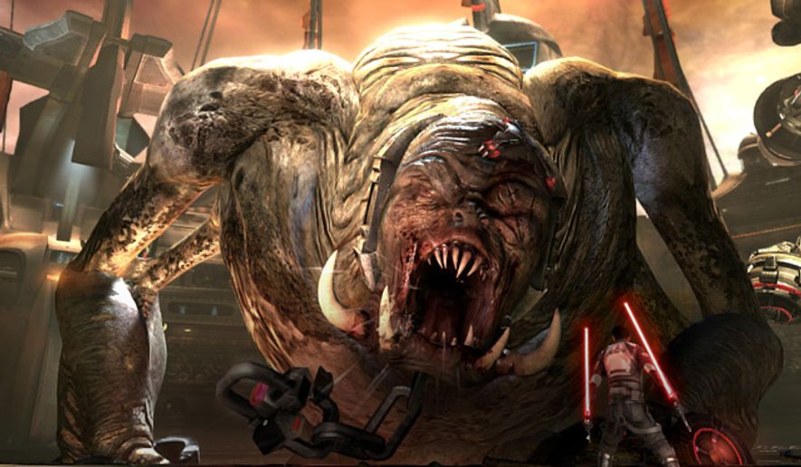 That&#39;s no rancor in Star Wars: Force Unleashed II from LucasArts for the PlayStation 3.