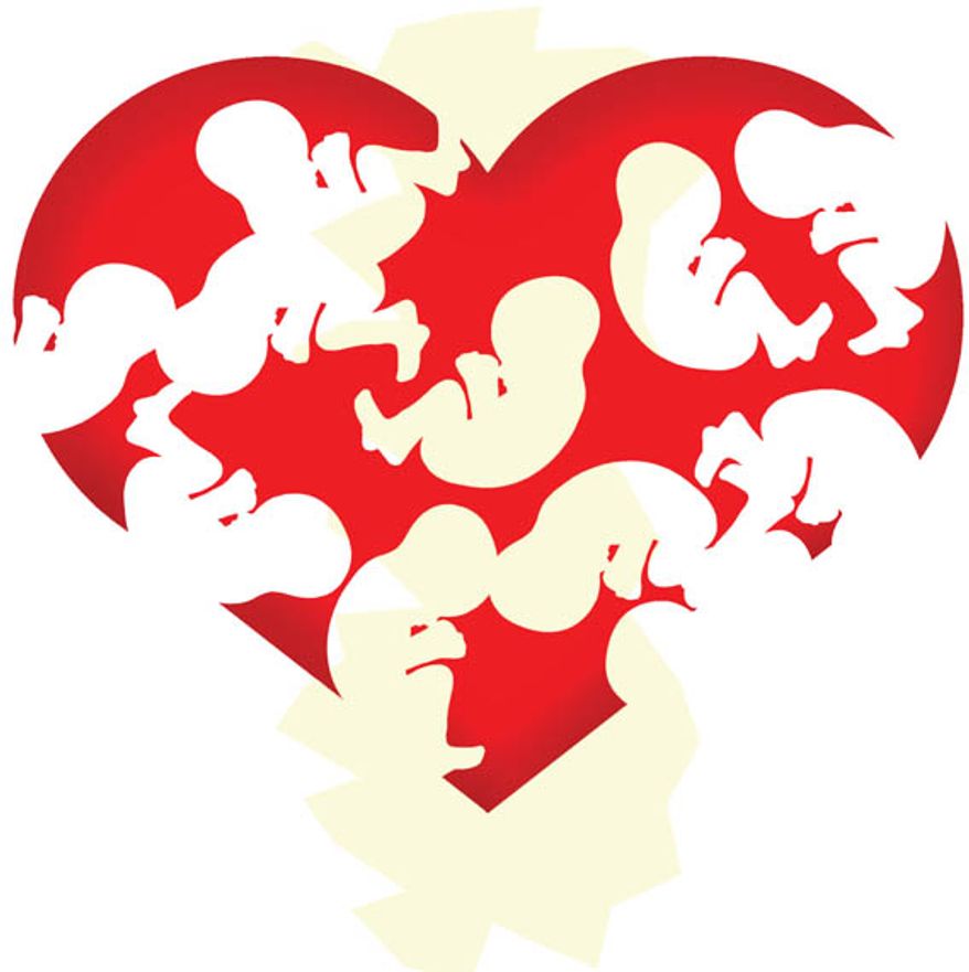 Illustration: Heart by Alexander Hunter for The Washington Times