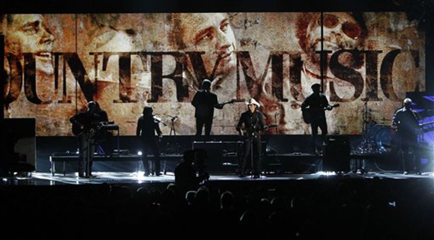 Dierks Bentley performs at the 44rd Annual Country Music Awards in Nashville, Tenn. Wednesday, Nov. 10, 2010. (AP Photo/Mark Humphrey)