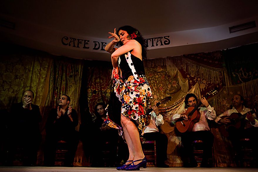 In this photo taken on Saturday, Nov. 13, 2010, flamenco dancer Victoria Duende performs in the renowned Cafe de Chinitas Tablao Restaurant in Madrid. Spain's flamenco dance is among 51 proposals to be considered for inclusion on two UNESCO intangible cultural heritage lists. The Paris-based U.N. organization said that Tuesday Nov. 16 meeting in Nairobi, Kenya, will determine which of the proposals make the final cut. Thirty-one countries on four continents fielded proposals. (AP Photo/Victor R. Caivano)