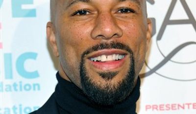 FILE  - In this Nov. 8, 2010 file photo released by VH1, Common arrives at the VH1 Save the Music Foundation 2010 Gala held at Cipriani Wall Street in New York.  (AP Photo/VH1, Evan Agostini)