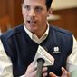 FILE - In this Jan. 15, 2010, file photo, Bob Diaco, new Notre Dame football defensive coordinator and inside linebackers coach, addresses the media during an NCAA college football news conference in South Bend, Ind. The season is salvageable for Notre Dame. First the Irish have to figure out how to stop the triple-option offense of a service academy team. Against Navy a month ago , the Irish couldn&#x27;t do it. If they want to beat Army on Saturday and secure a bowl bid, Diaco is going to have to make major adjustments. (AP Photo/Joe Raymond, File)